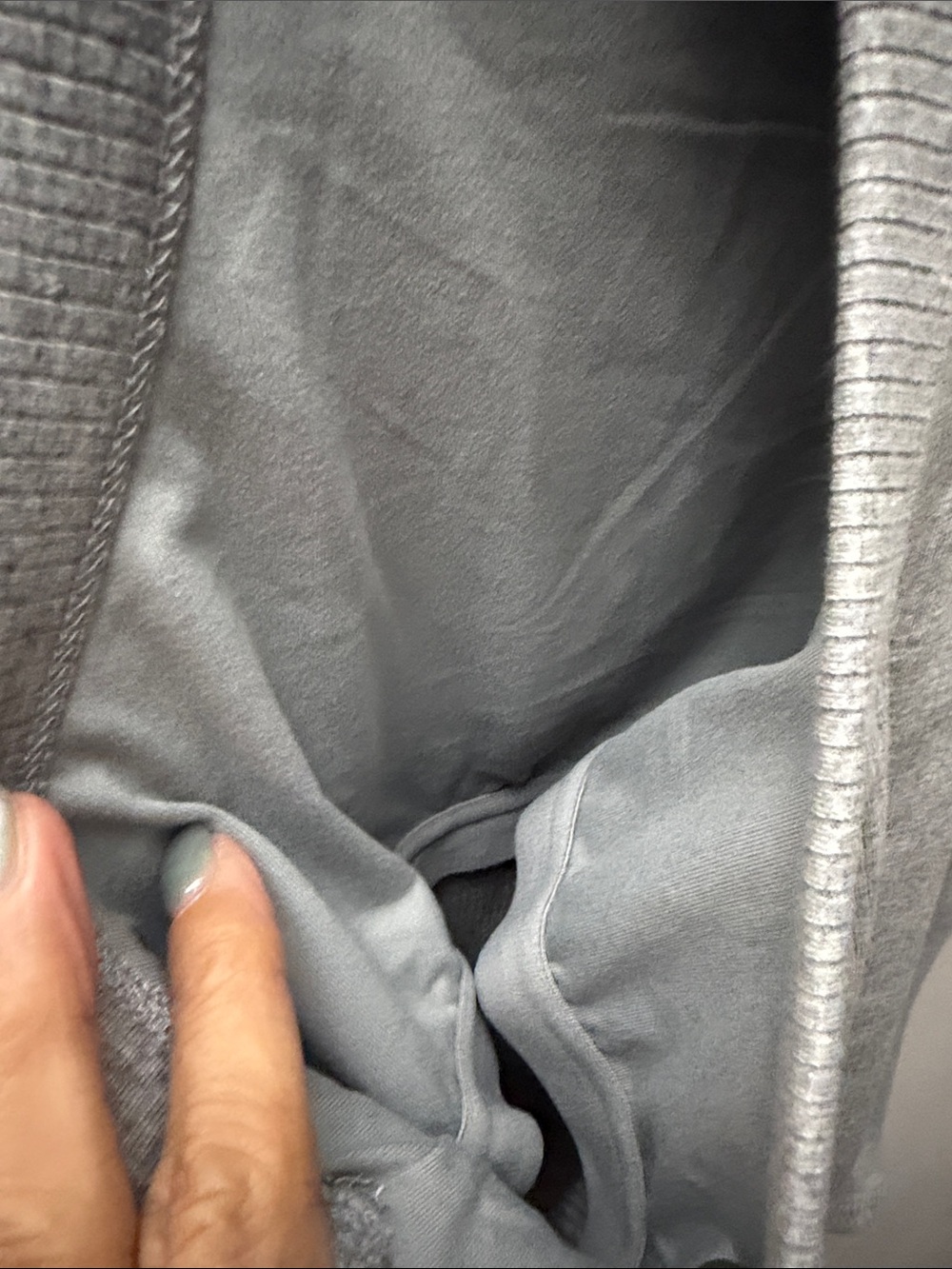 Fabletics Ribbed High-Neck Tank Top - Light Gray - Picture 7 of 9